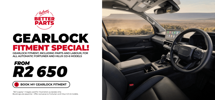 FORTUNER/HILUX: GEARLOCK FROM R2 650!