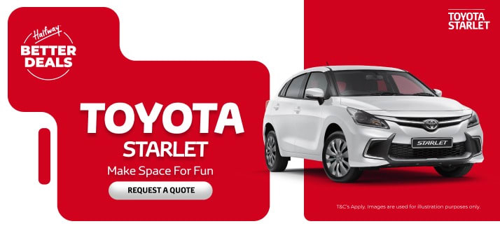 DEFINE YOUR DRIVE WITH THE TOYOTA STARLET 