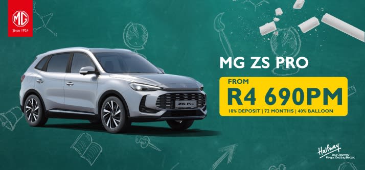 MASTER THE ROAD: THE MG ZS PRO STARTING AT R4,690 PM