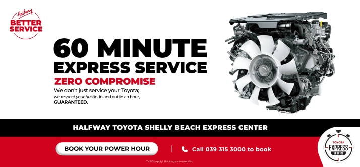 60-MINUTE EXPRESS SERVICE SHELLY BEACH