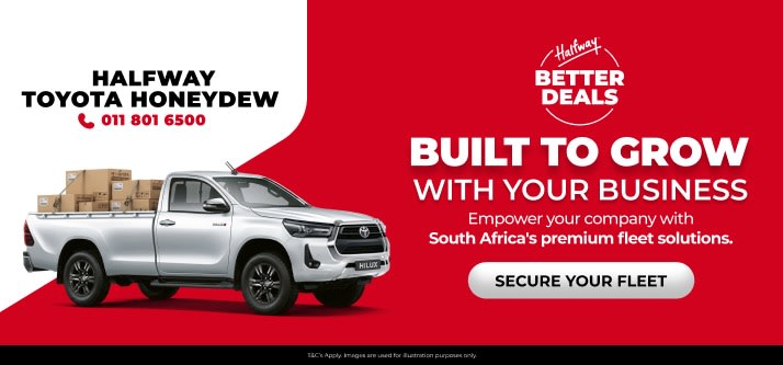 KEEP YOUR OPERATION ON TRACK AT HALFWAY TOYOTA HONEYDEW