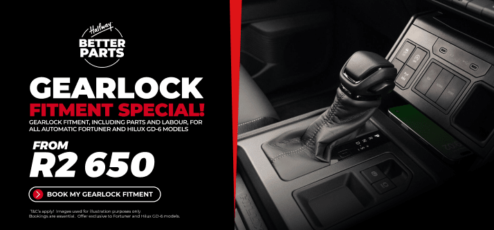 FORTUNER/HILUX: GEARLOCK FROM R2 650!