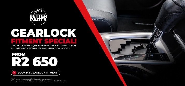 FORTUNER/HILUX: GEARLOCK FROM R2 650!