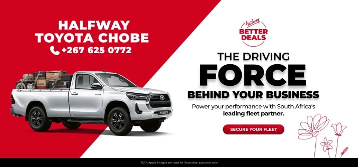 KEEP YOUR OPERATION ON TRACK AT HALFWAY TOYOTA CHOBE