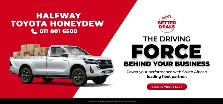 KEEP YOUR OPERATION ON TRACK AT HALFWAY TOYOTA HONEYDEW