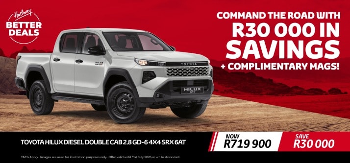 COMMAND THE ROAD WITH R30 000 IN SAVINGS