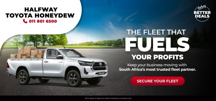 KEEP YOUR OPERATION ON TRACK AT HALFWAY TOYOTA HONEYDEW