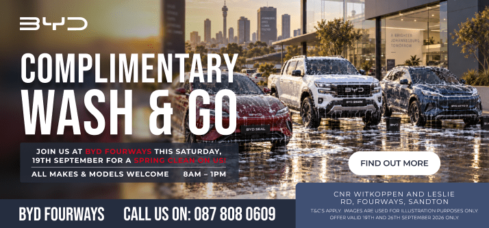 JOIN HALFWAY BYD FOURWAYS FOR A COMPLIMENTARY WASH & GO THIS SATURDAY!