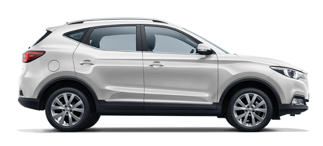 MG ZS in Arctic White