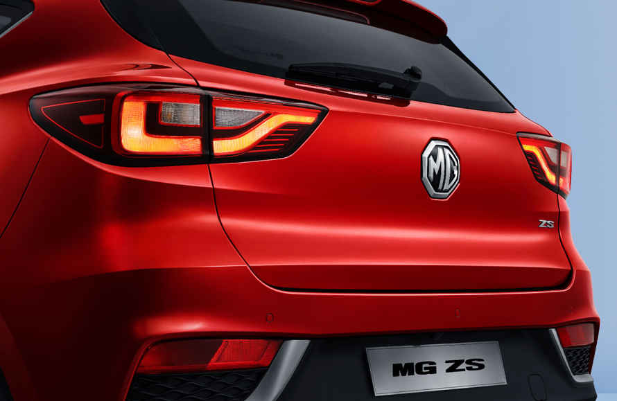 MG ZS sleek rear design with taillights