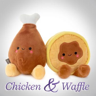 Better Together Chicken and Waffle Magnetic Plush 1 KID1646 01