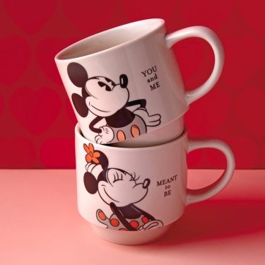 Mickey and Minnie You and Me Stacking Mugs