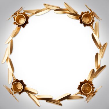 Angels and Wreath Advent Candleholder
