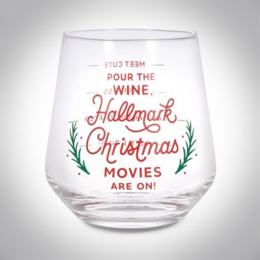 Hallmark Channel Stemless Wine Glass