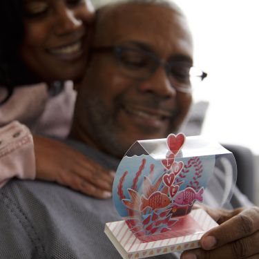 Lucky In Love Fishbowl Pop Up Anniversary Card