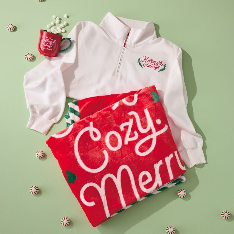 Hallmark Channel Comfy Cozy Merry Blanket