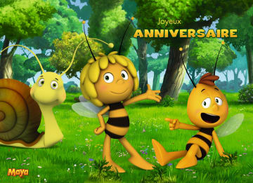 Cartes Anniversaire Enfant Garcon Maya L Abeille Garcon Hallmark