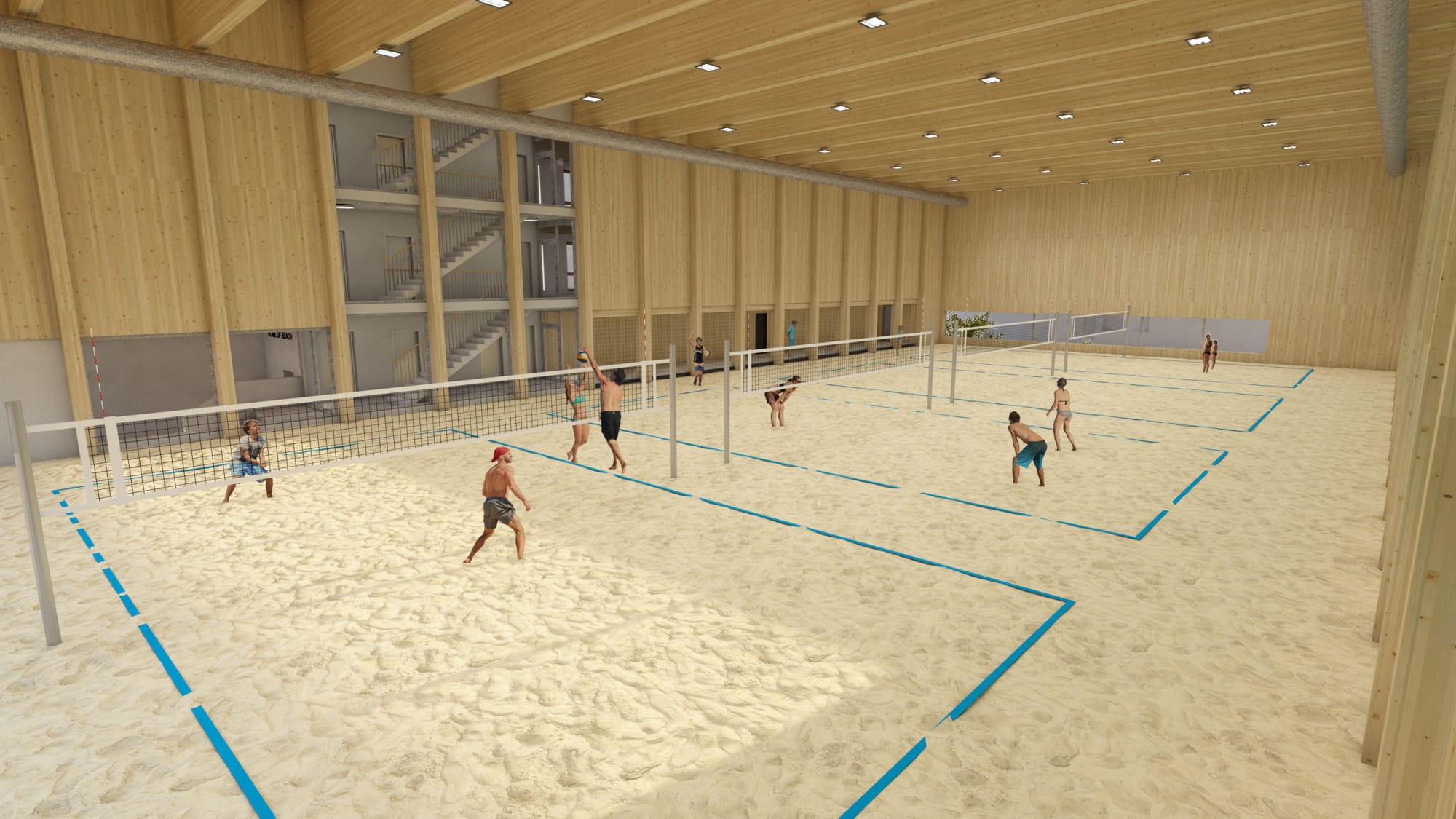 Visualisierung des neuen Home of Beach