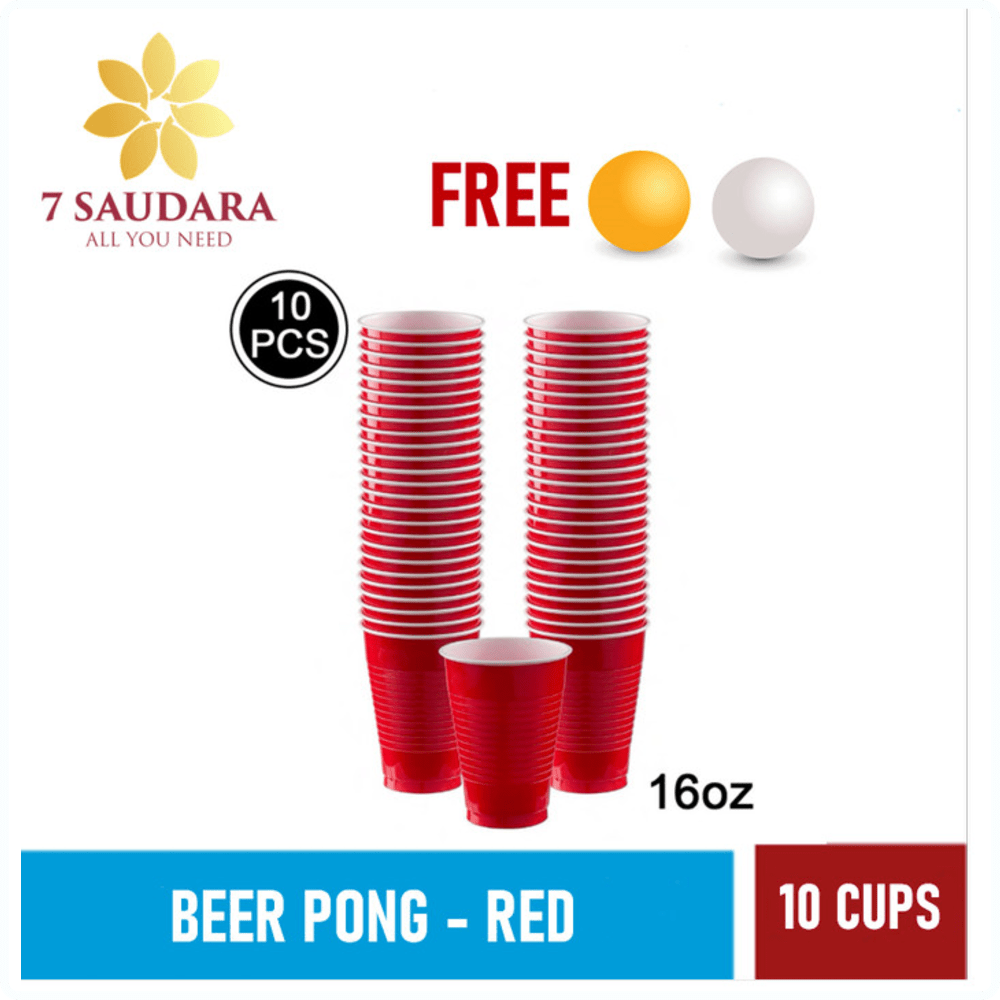 Jual Beer Pong Set Drinking Game Cups 10 Cups Gelas Plastik Kode