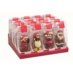 Chocolade holfiguren Kerst Luxezakje 55 g  img