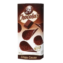 Chocoladeschijfjes 36chocola's puur 80 g  img