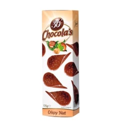 Chocolade schijfjes hazelnoot 125 G img