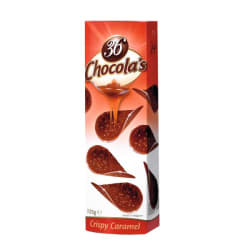 Chocoladeschijfjes 36chocola's karamel 125 g  img