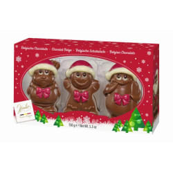 Chocolade holfiguren Kerst 3pack 3x50 g  img