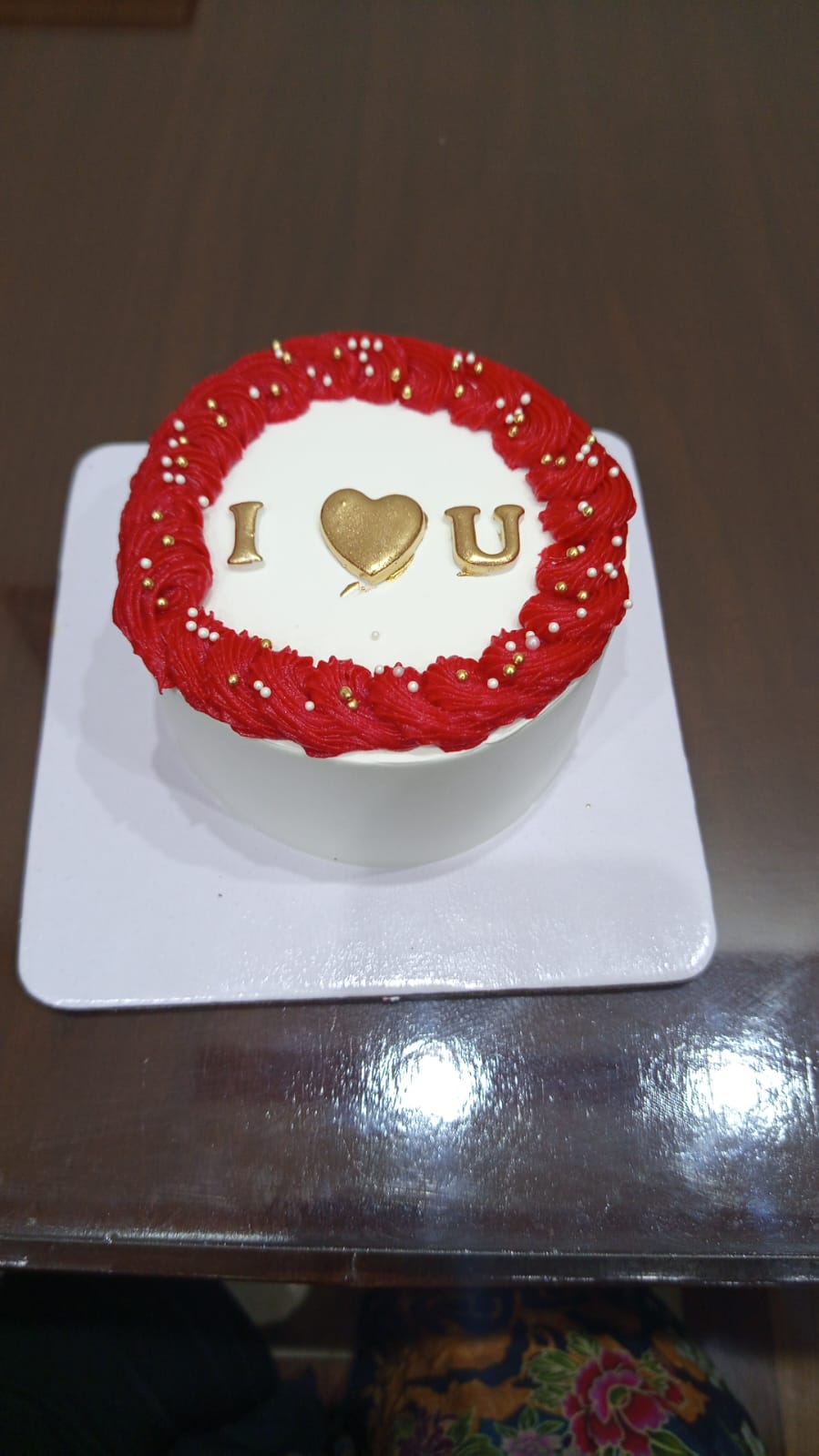 I Love U Cake