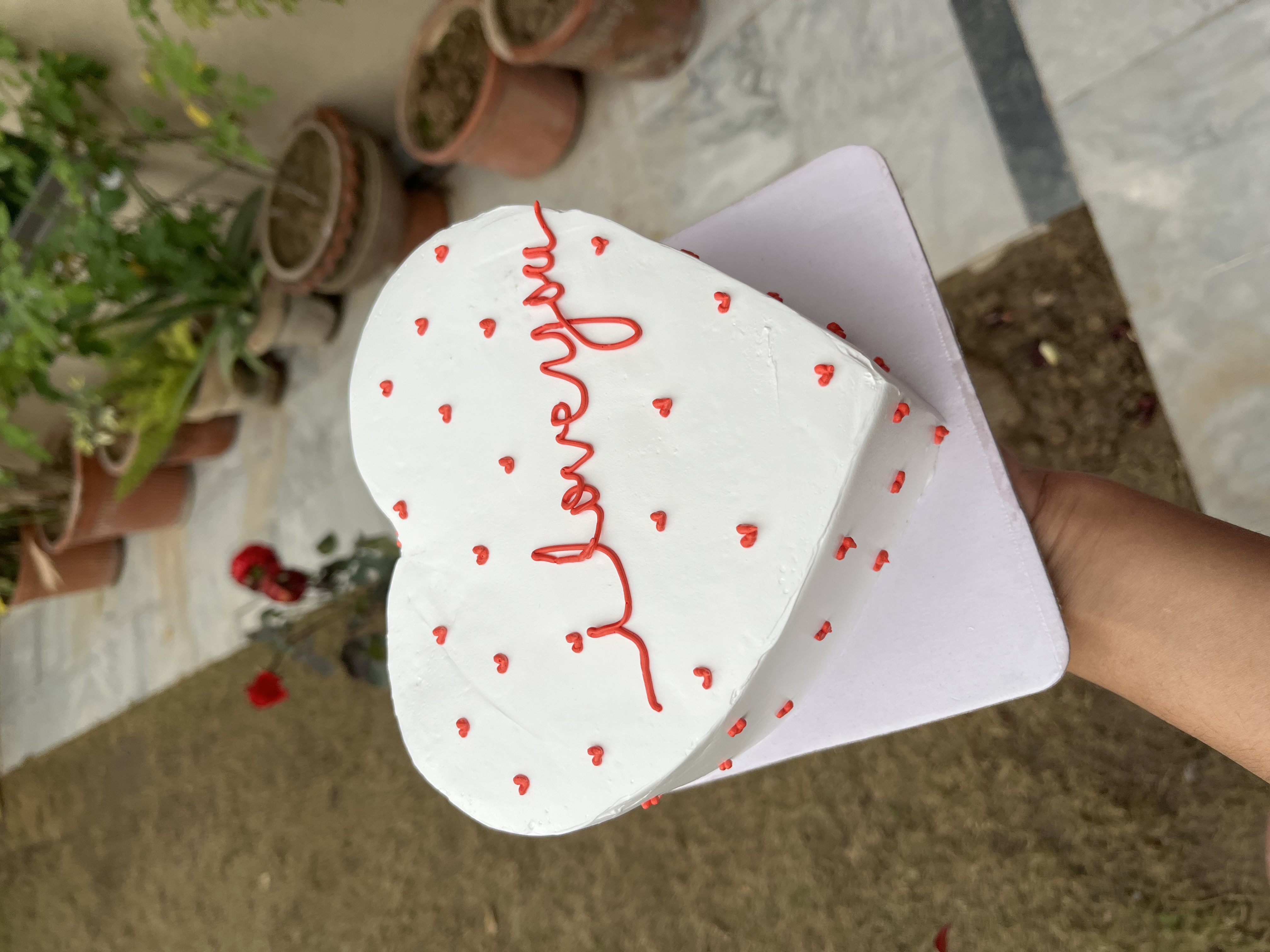 Heart I Love You Cake