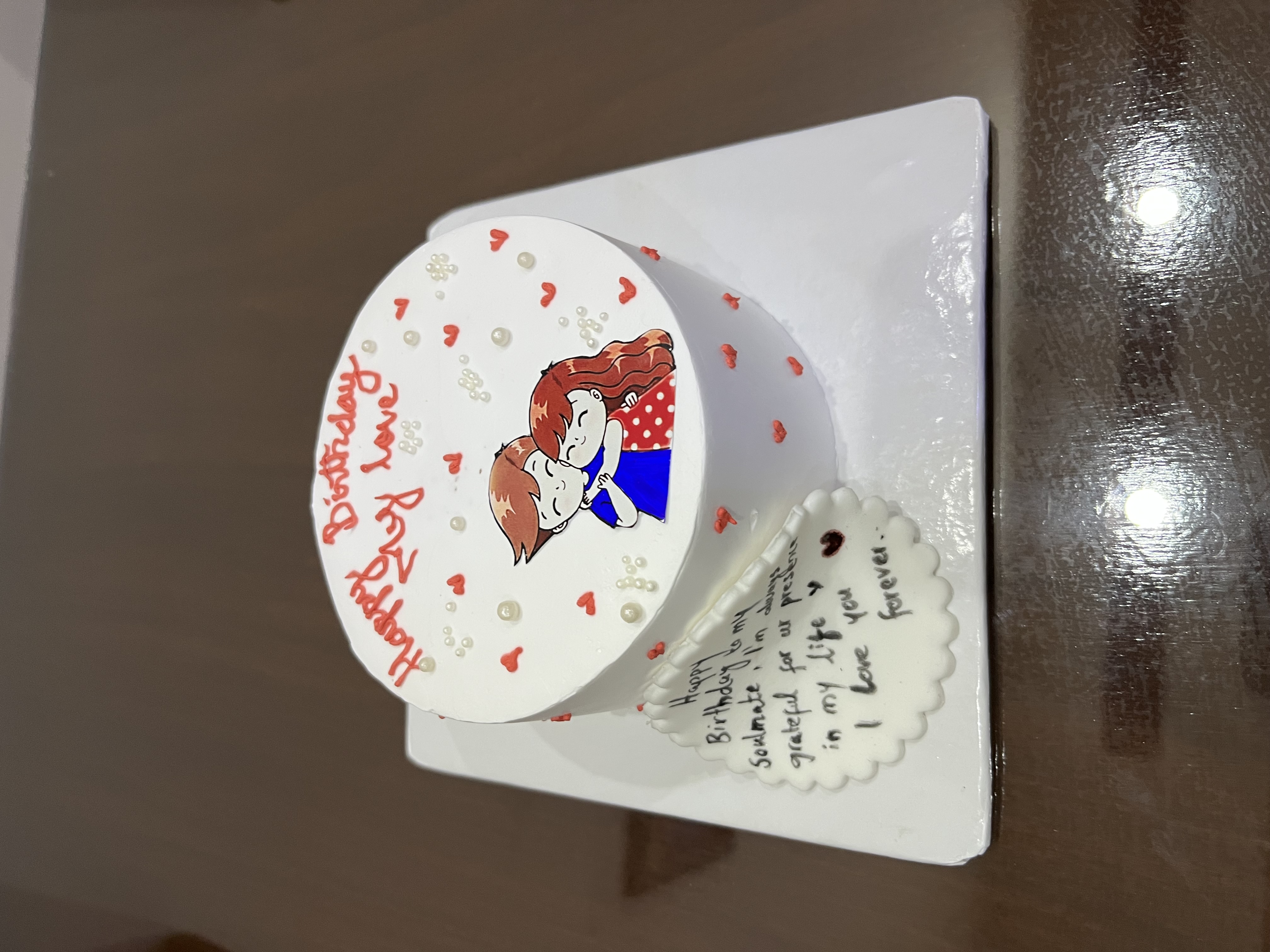 Happy Birthday My Love Couple Cake