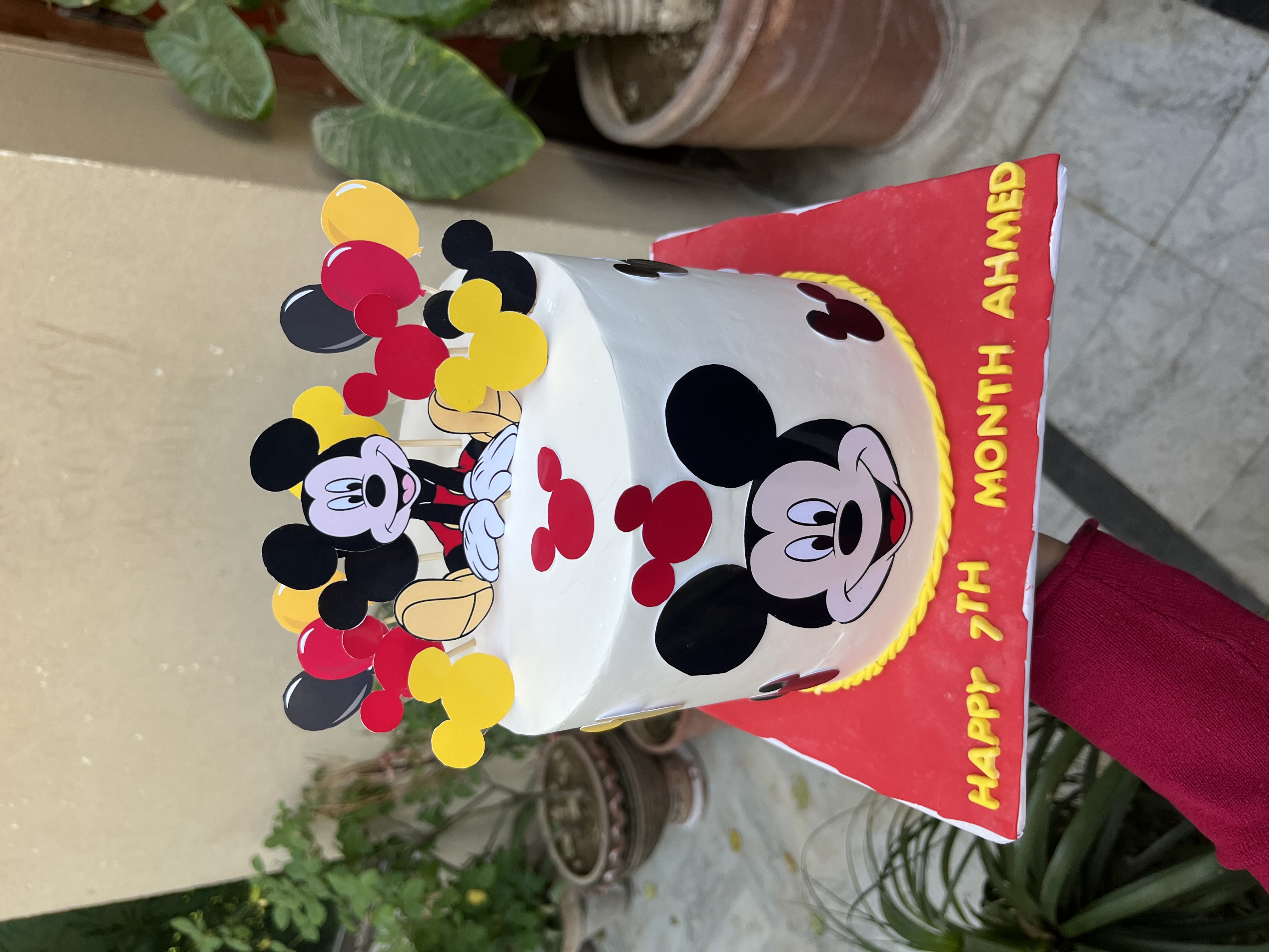 Mickey Mouse 7th Month Cake