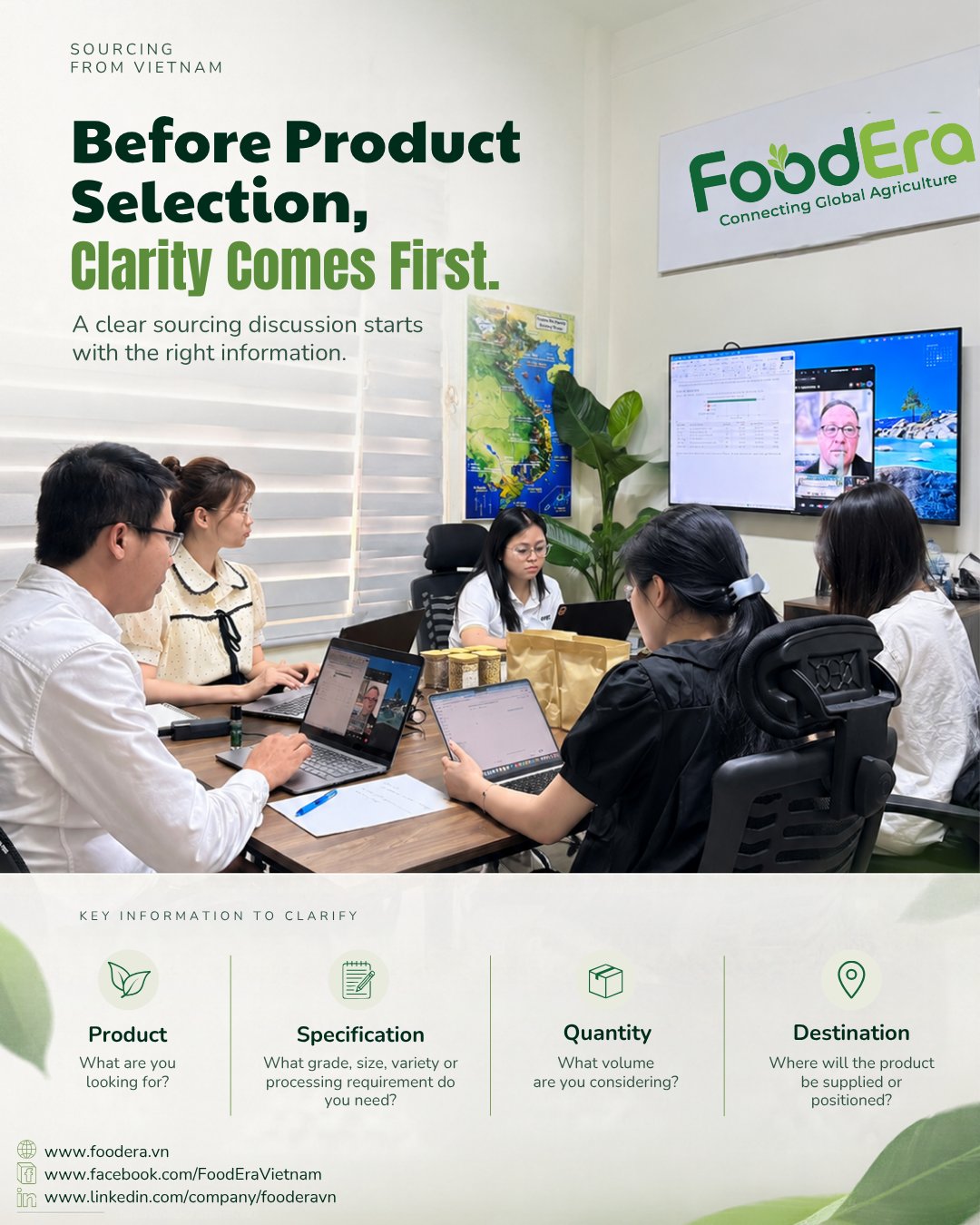 FoodEra team during an online business discussion.