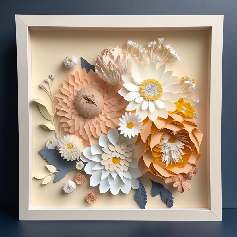 How to Make Handcrafted Paper Flower Shadow Boxes