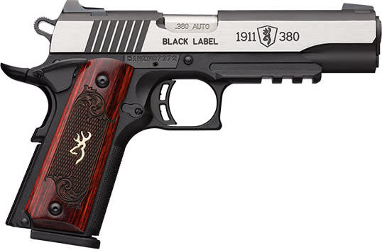 Browning 1911-380 Black Label Medallion Pro Rail NS