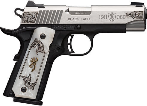 Browning 1911-380 Black Label Medallion SS Engraved CMP