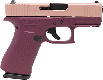 Apollo Custom Glock 43X Front Rail Black Cherry Rose Gold