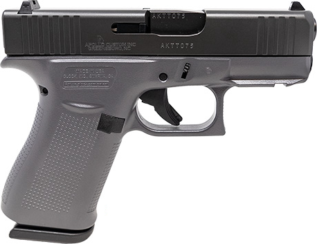 Apollo Custom Glock 43X Front Rail Concrete Gray Elite Black