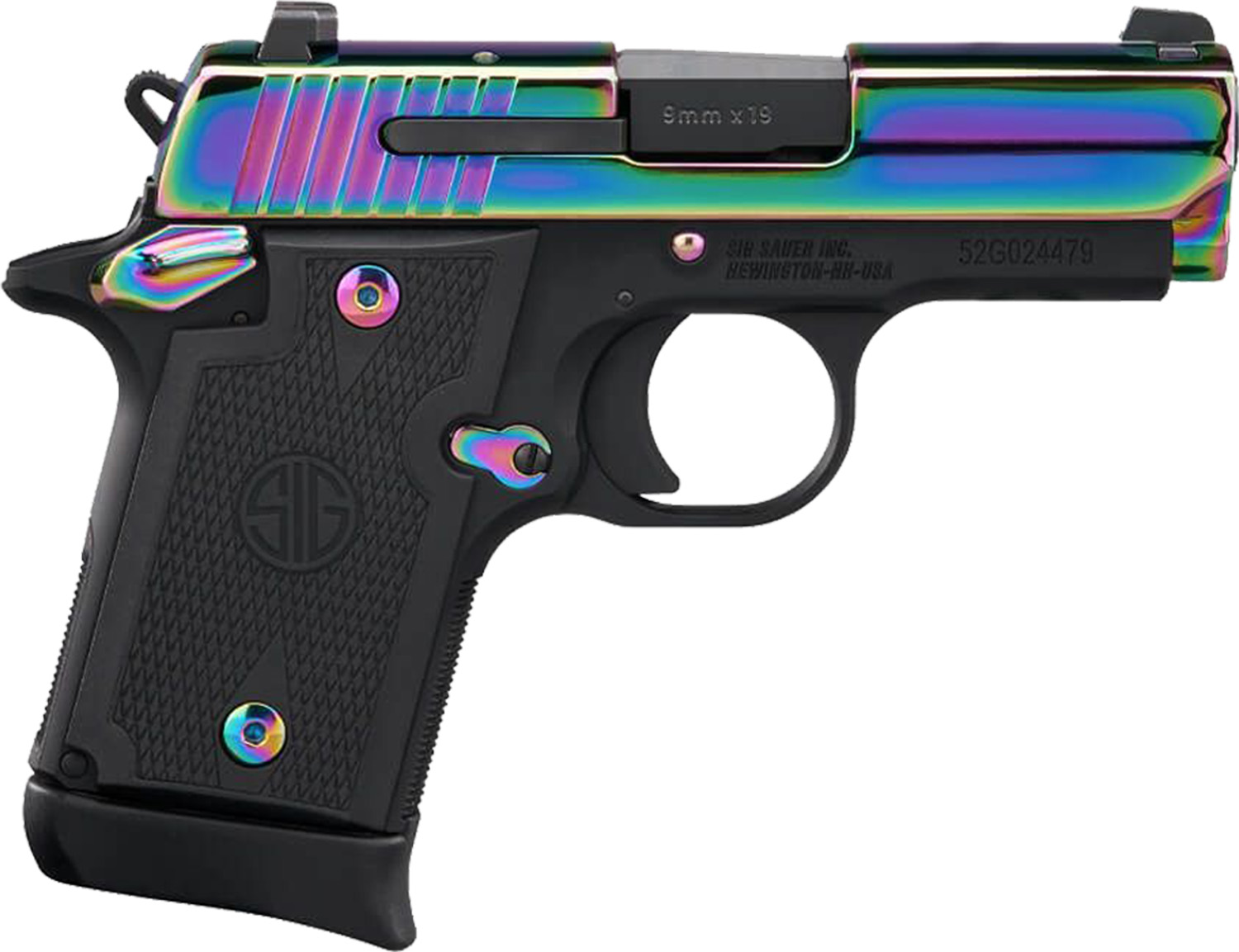 Sig Sauer P938 Titanium Rainbow Microcompact