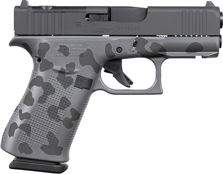 Apollo Custom Glock 43X Front Rail MOS Black Gray Leopard