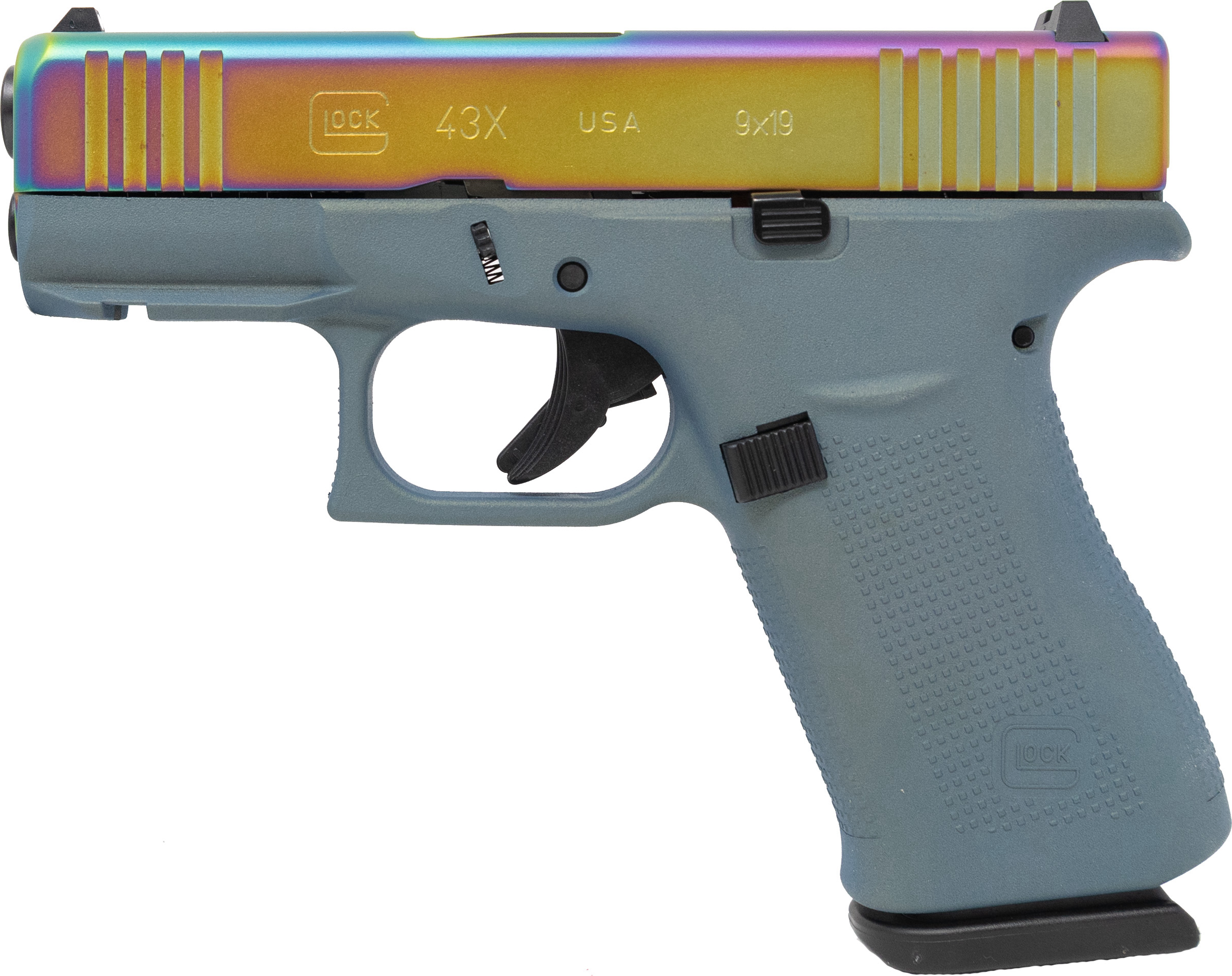 Apollo Custom Glock 43X Northern Lights Rainbow — image 2
