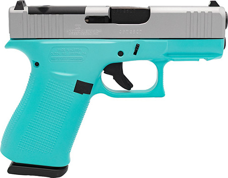 Apollo Custom Glock 43X MOS Front Rail Robin’s Egg Satin Alum