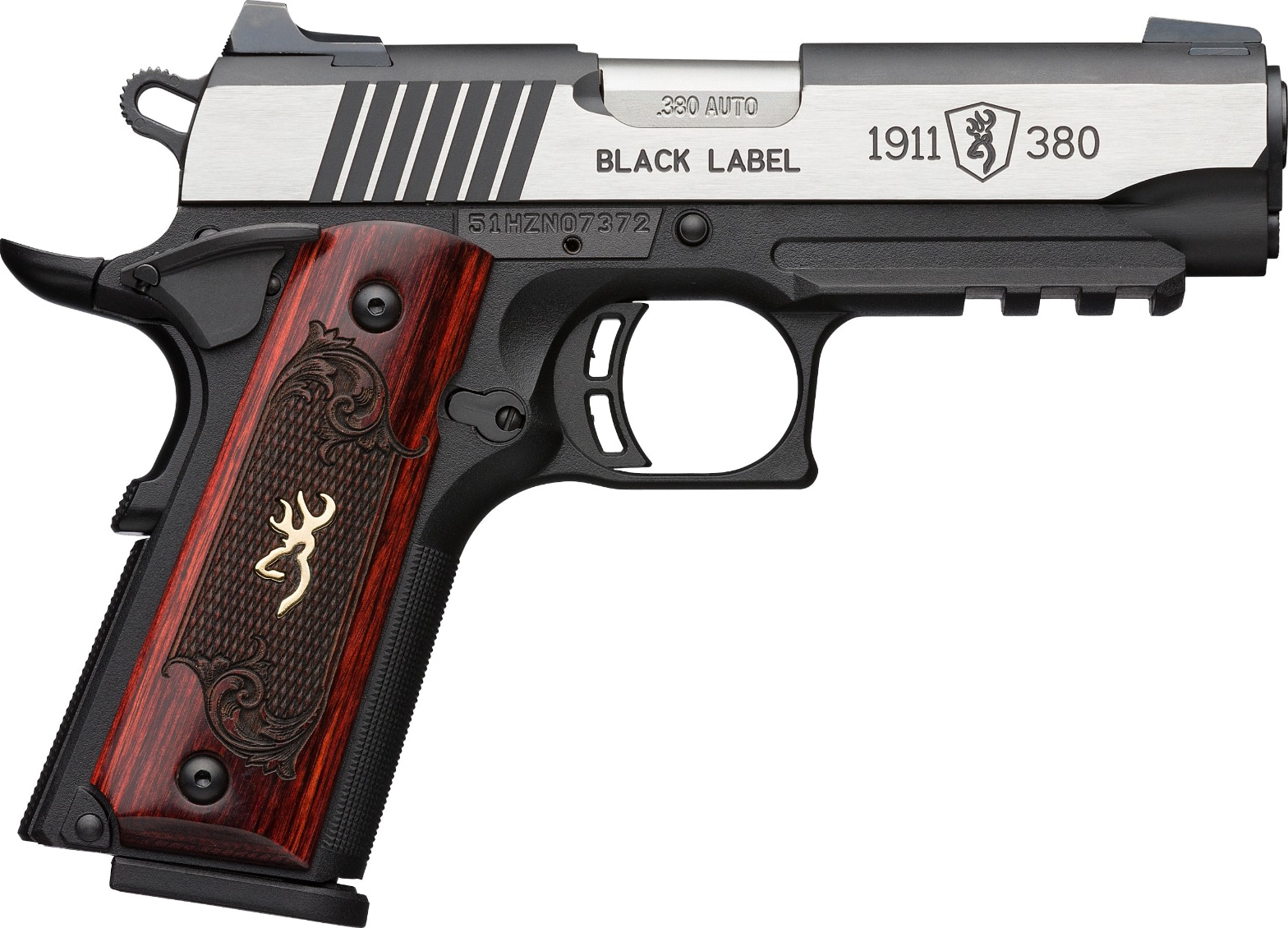 Browning 1911-380 Black Label Medallion Pro Rail Compact