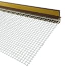 Anputzleiste LS-VHL braun mit Gewebe und Schutzlippe 9 mm 240 cm