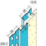 PROTEKTOR 1216 Abschlussprofil für den Innenputz (6 mm) 250 cm