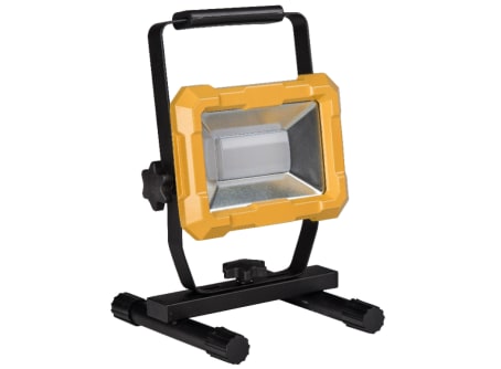 FRIESS LED Strahler orange 30W IP65 mit Standfuss 