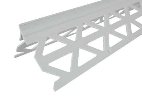 P-H PVC-Kantenschutzprofil 43 x 43 mm Innen- und Außenputz 6 mm x 250 cm - 1 Bund mit 24 Stäben (60 lfm) 