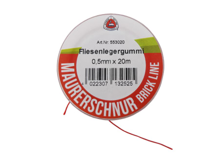 Fliesenlegergummi / Maurerschnur 0,5 mm 20 m 