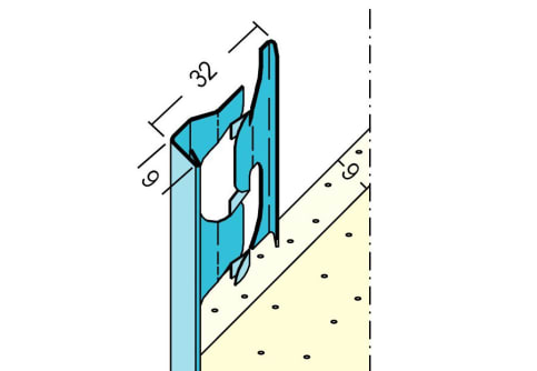 PROTEKTOR 1211 Abschlussprofil für den Innenputz (9 mm) 