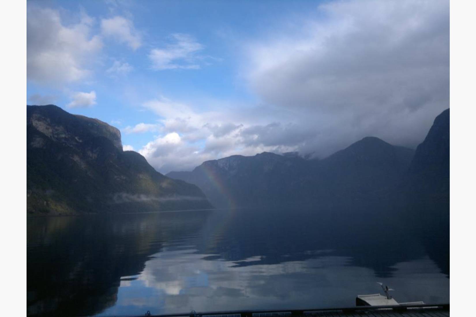 Utsikt frå produksjonslokala våre i Aurland